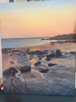 Sunset on the beach by Michelle Terblanche