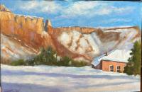 Ghost Ranch Winter Vista by Camilla Tracy