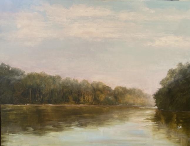 Catawba River from Armstrong Bridge by Carol Stowe-Rankin