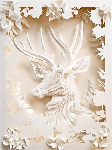 Deer, North Carolina Native by Janet Croog