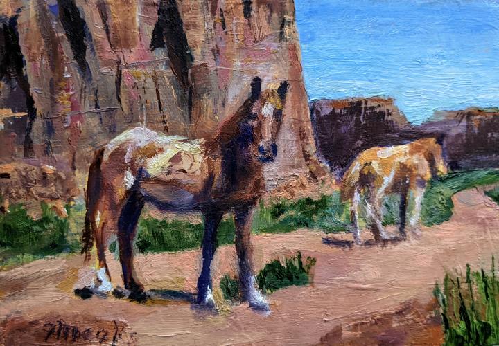 Monument Horses by Jill Meeks