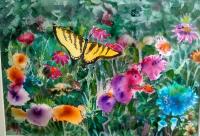 Wildflowers Flutterby by Jane Russell