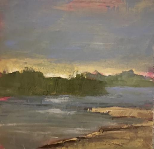 Sunset on Lake Norman by Maryjo Gunning